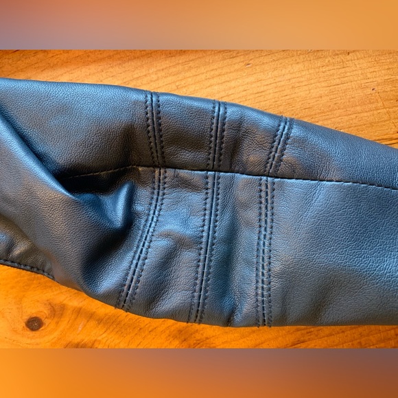 Cut25 blue leather jacket. Size 4 - Picture 10 of 11